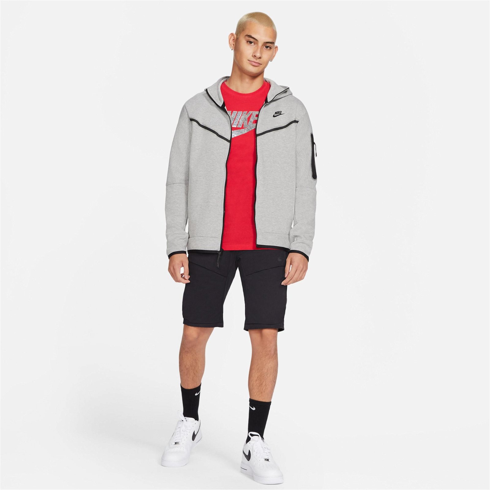 Nike Sportswear Brand Mark Application 1 Erkek Kırmızı T-Shirt