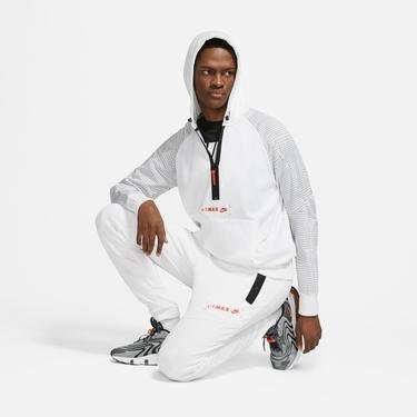  Nike Sportswear Air Max Fleece Erkek Beyaz Kapüşonlu Sweatshirt
