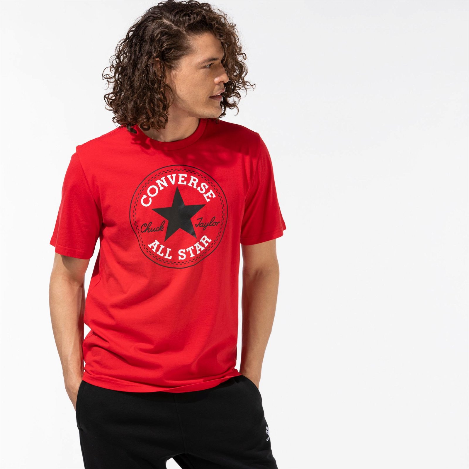 Converse Nova Chuck Patch Baskılı Erkek Kırmızı T-Shirt