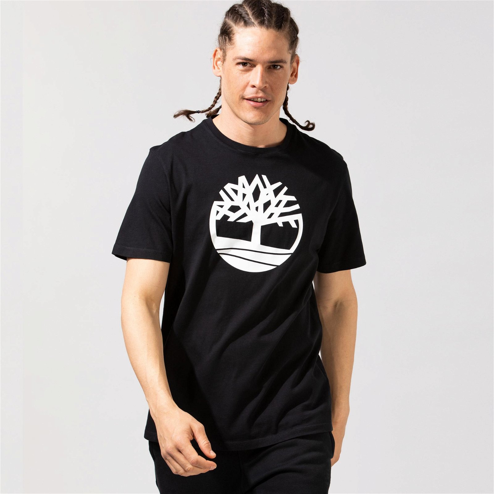 Timberland Kennebec River Tree Logo Erkek Siyah T-Shirt