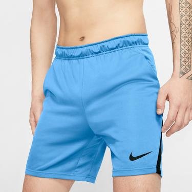  Nike Dri-Fit Knit Train Erkek Mavi Şort