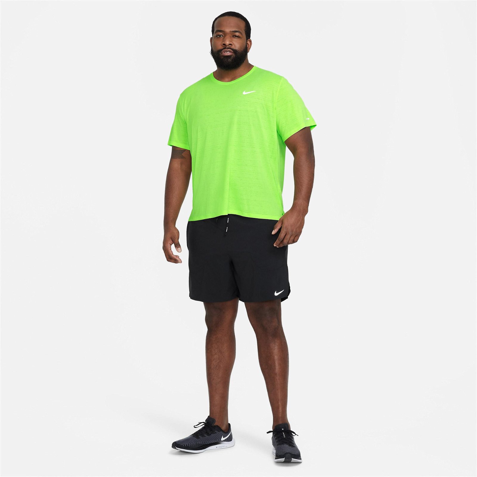 Nike Dri-Fit Flx Strd 2in1 7inç Erkek Siyah Şort