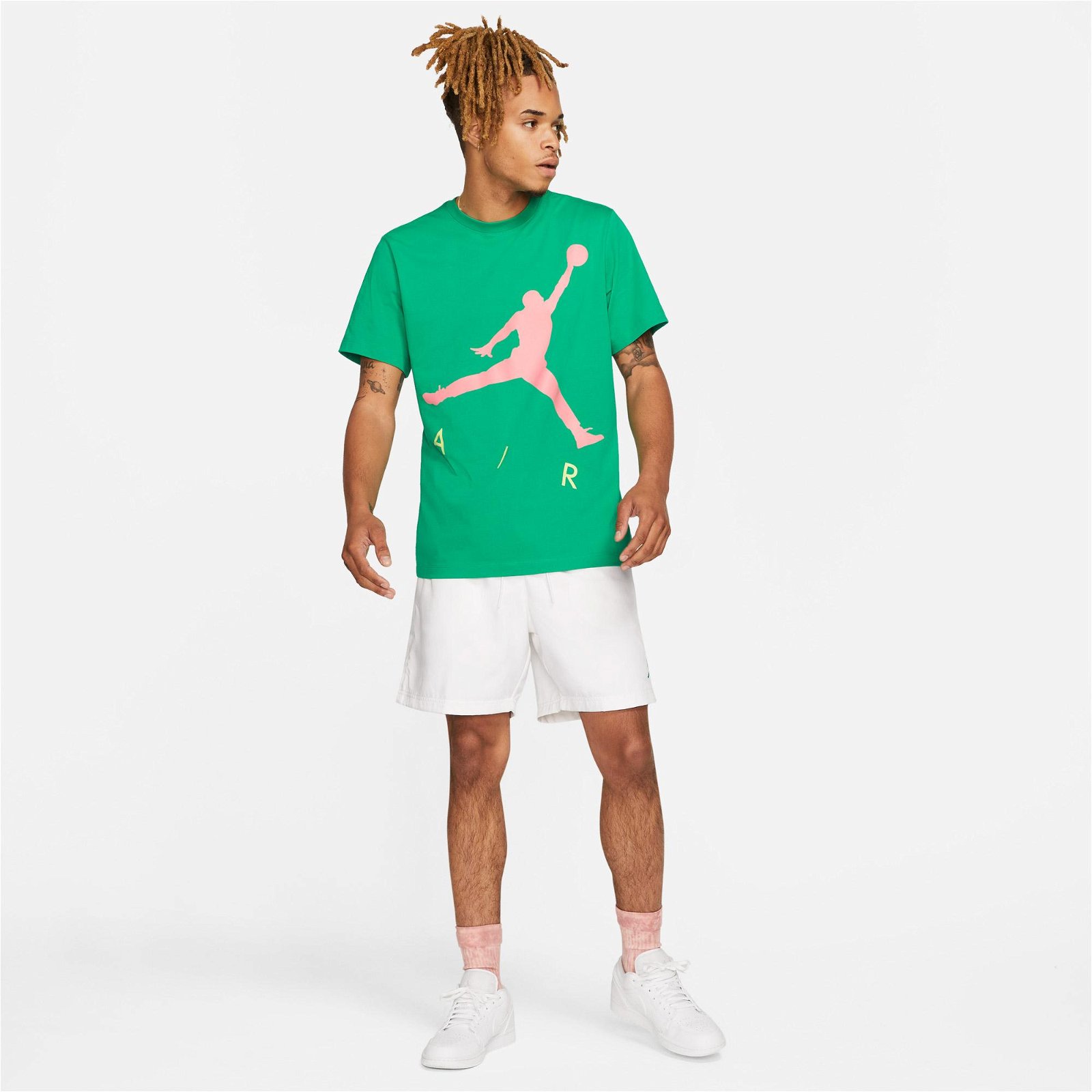 Jordan Jumpman Air Crew Erkek Yeşil T-Shirt