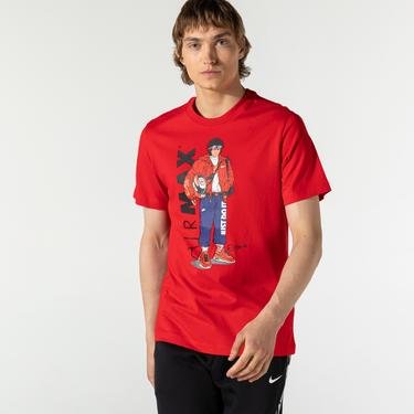  Nike Sportswear Manga Hypeman Erkek Kırmızı T-Shirt