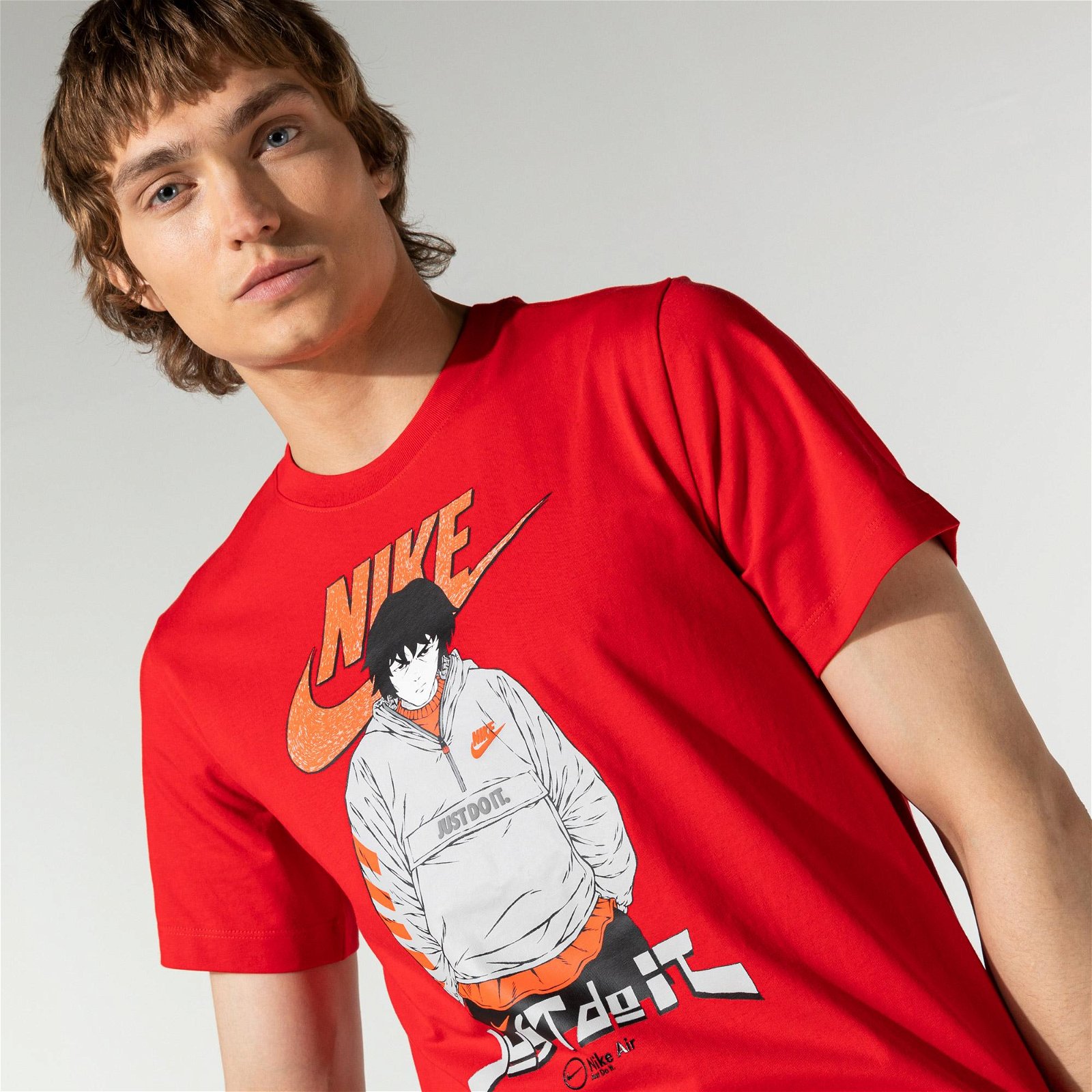 Nike Sportswear Air Manga Futura Man Erkek Kırmızı T-Shirt