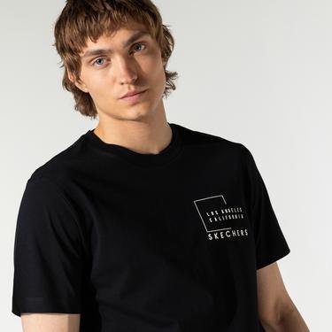  Skechers Graphic Erkek Siyah T-Shirt