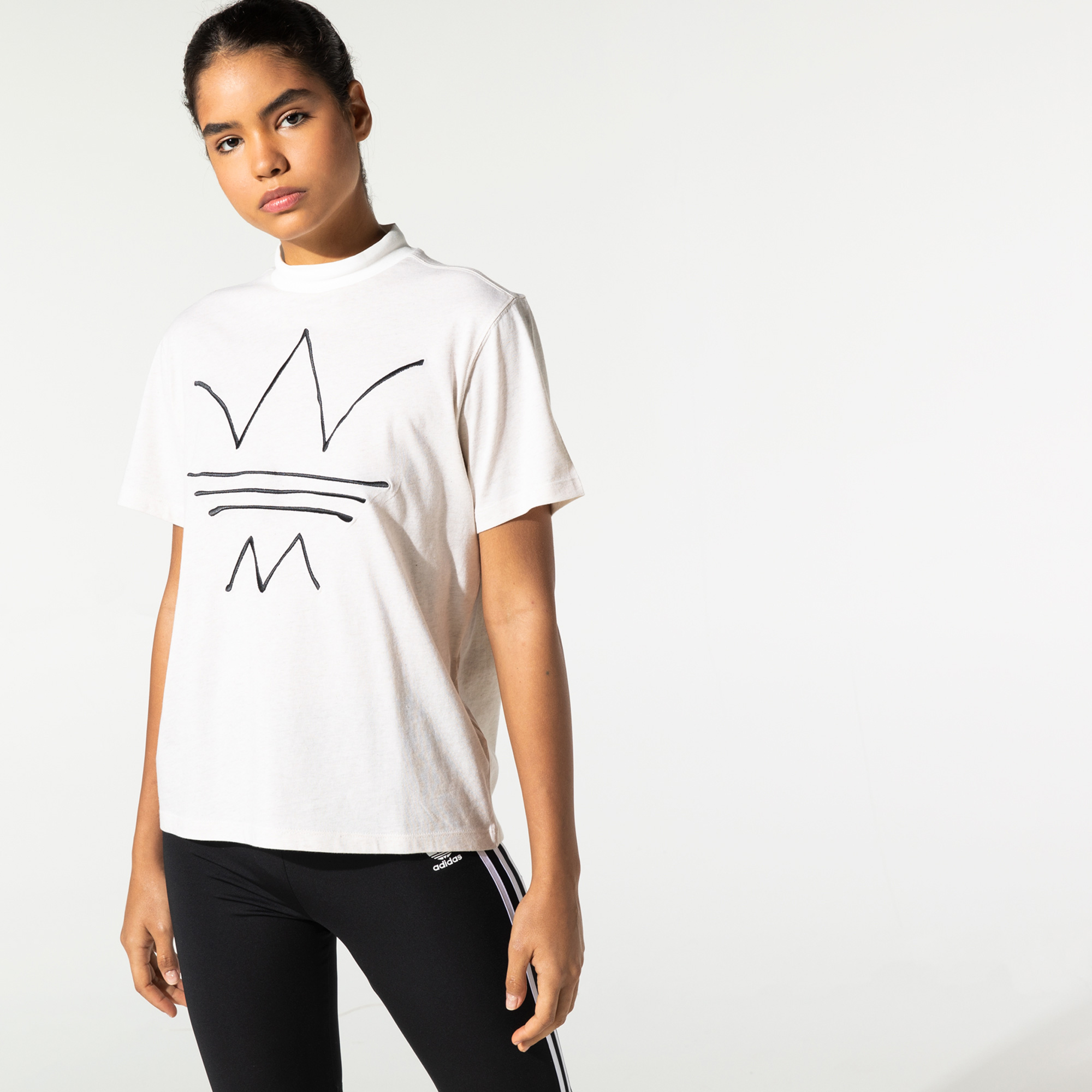  adidas R.Y.V. Kadın Krem T-Shirt