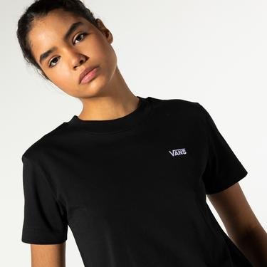  Vans Junior V Boxy Kadın Siyah T-Shirt