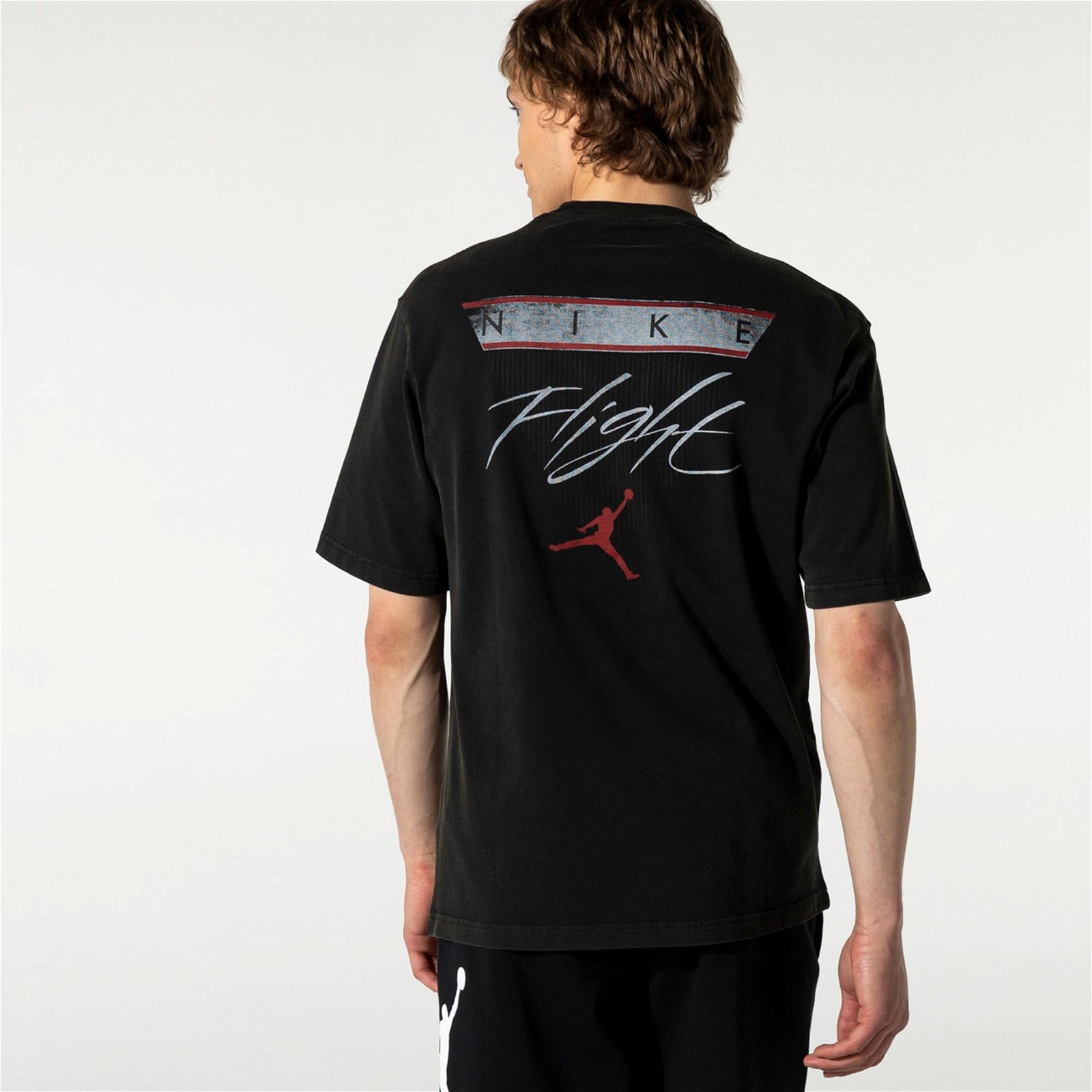 Jordan Flight Crew Erkek Siyah T-Shirt