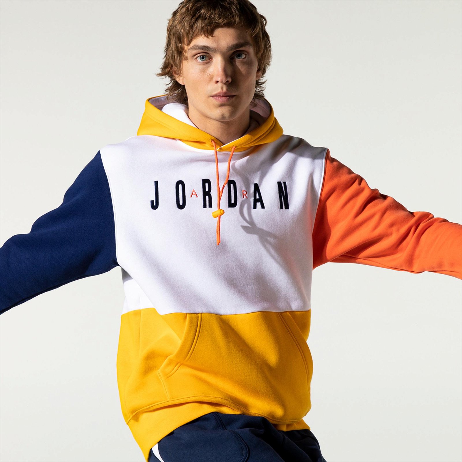 Jordan Jumpman Air Graphic Fleece Pullover Erkek Renkli Kapüşonlu Sweatshirt