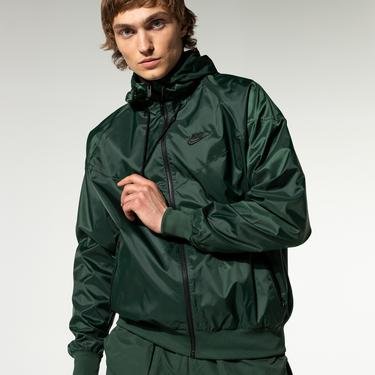  Nike Sportswear Woven World Hooded Erkek Yeşil Kapüşonlu Ceket