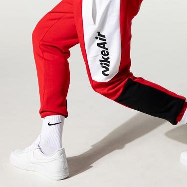  Nike Sportswear Air Fleece Sportswear Erkek Kırmızı Eşofman Altı