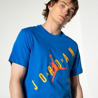  Jordan Stretch Crew Erkek Mavi T-Shirt