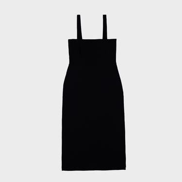  Fifty Pieces Yırtmaçlı Midi Elbise Kadın Siyah Elbise