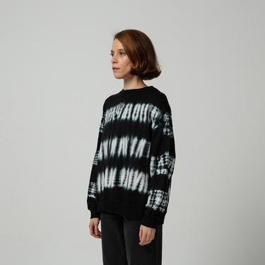  Fifty Pieces Batik Oversize Kadın Siyah Sweatshirt