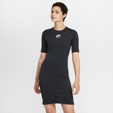  Nike Sportswear Air Rib Kadın Siyah Elbise