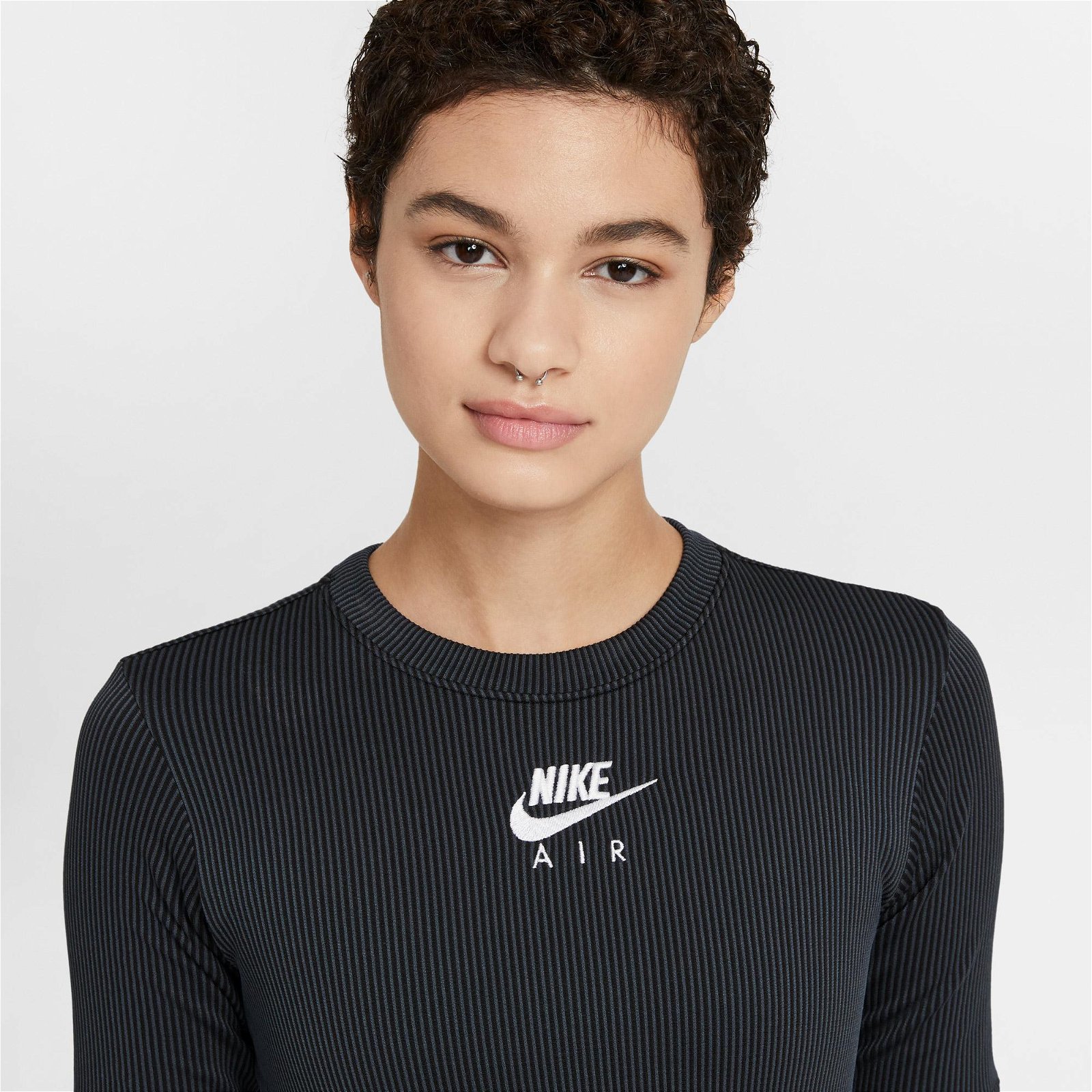 Nike Sportswear Air Rib Kadın Siyah Elbise
