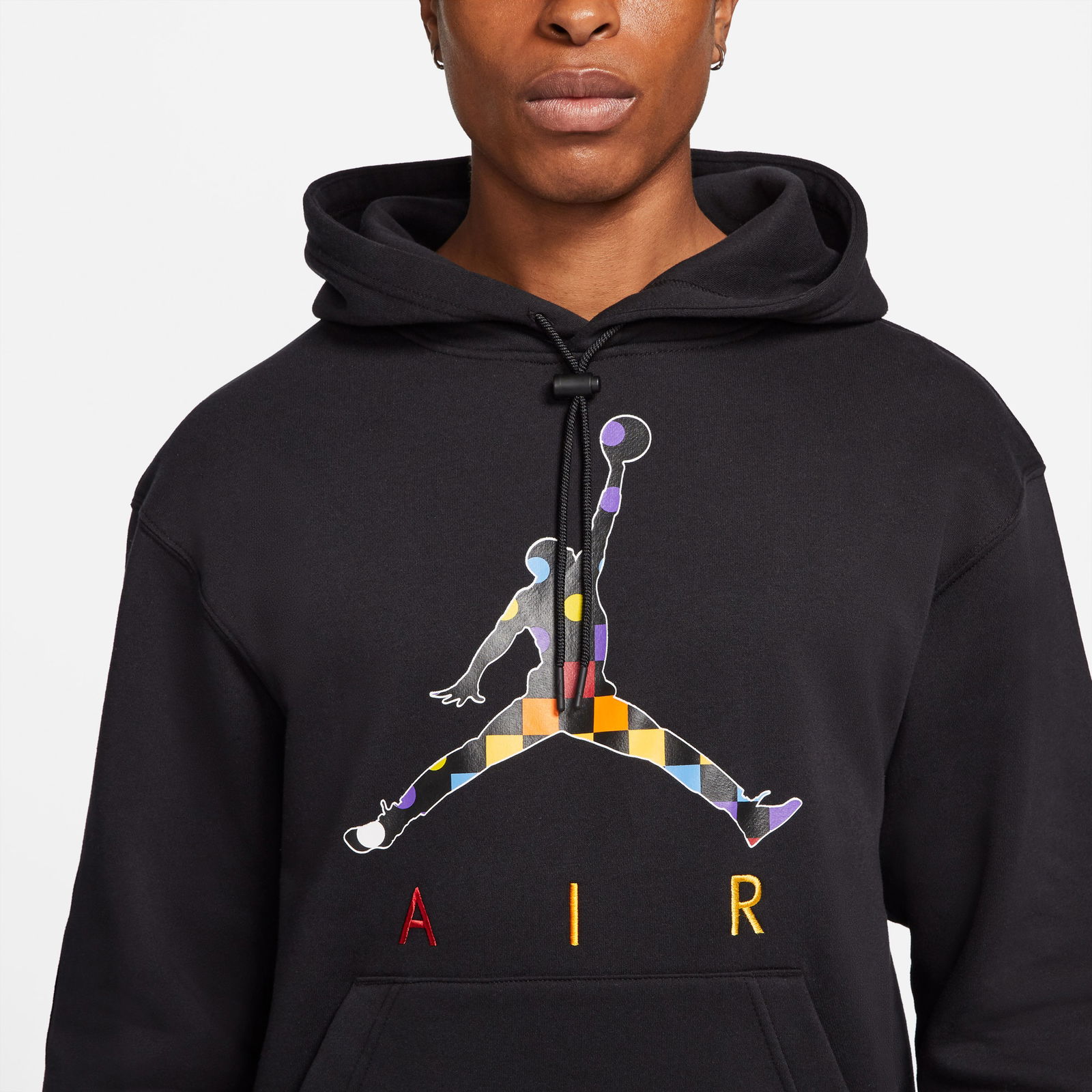 Jordan AJ3 Graphic Fleece Pullover Erkek Siyah Kapüşonlu Sweatshirt