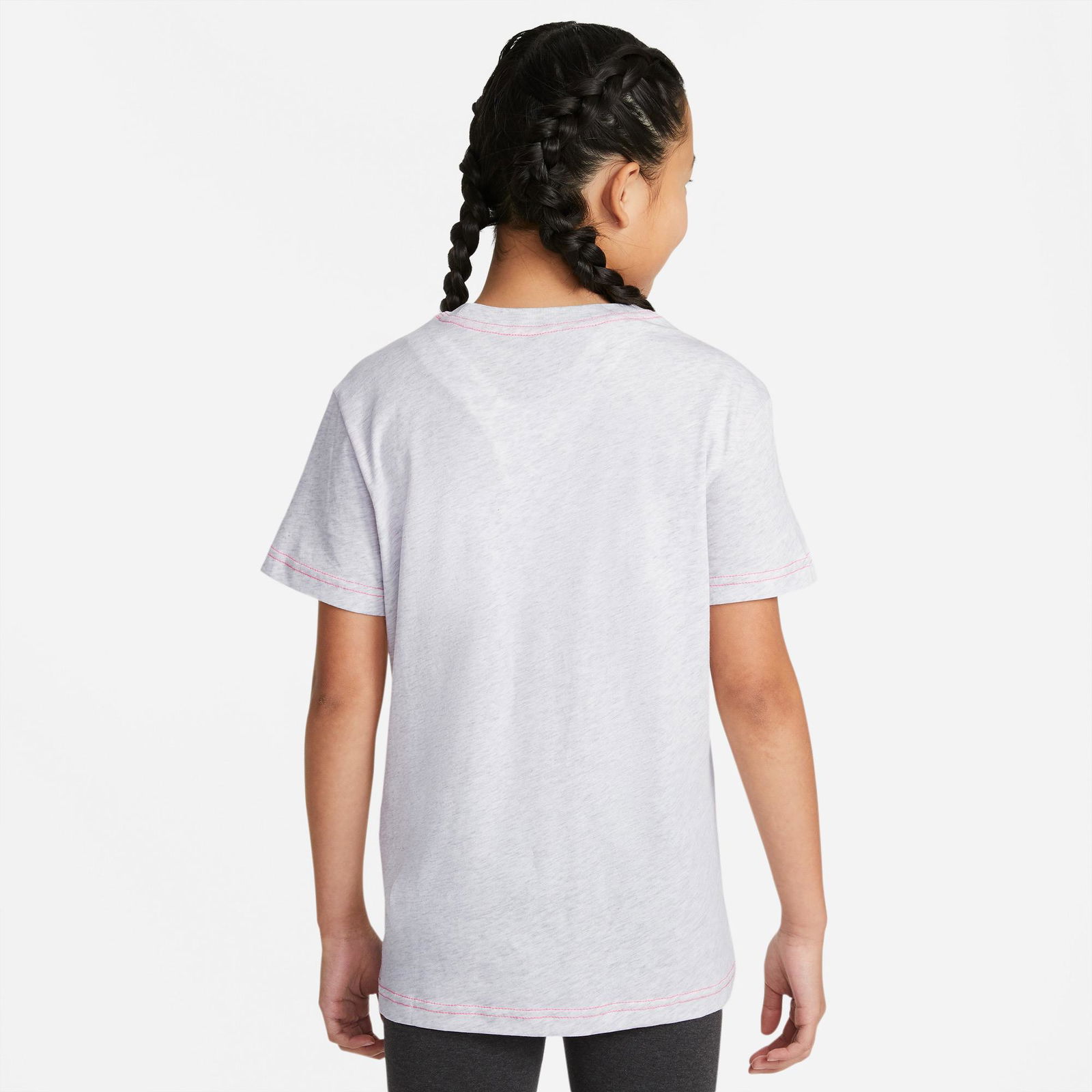 Nike Girls Sportswear Essential Çocuk Gri T-Shirt
