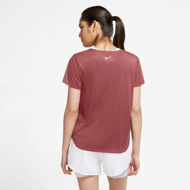  Nike Swoosh Run Top Kadın Bordo T-Shirt