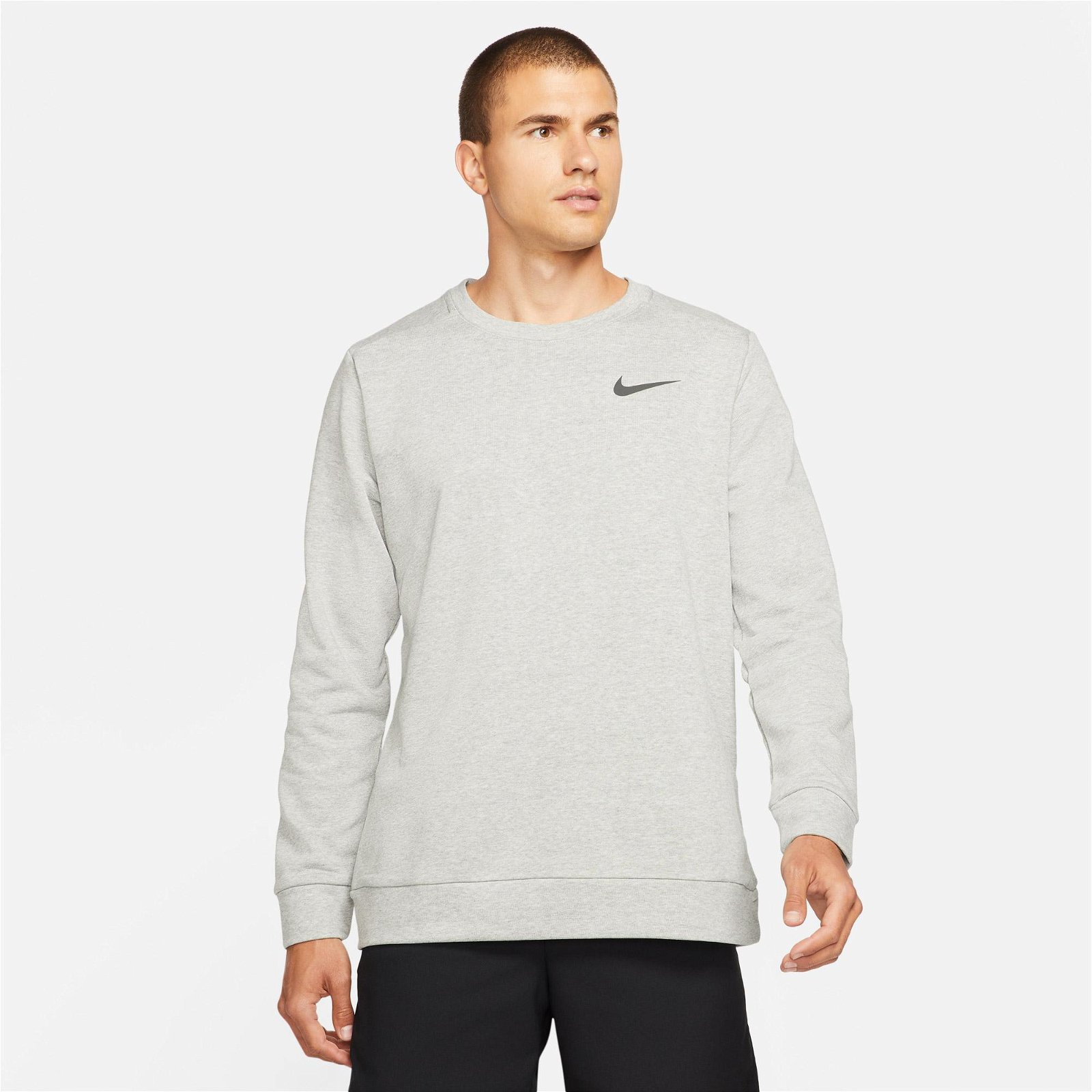 Nike Dri-FITCrw Erkek Gri Sweatshirt