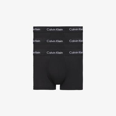  Calvin Klein Low Rise Trunk Erkek Siyah  3lü Boxer