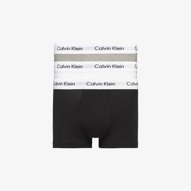  Calvin Klein Siyah/Beyaz/Gri Erkek 3'lü Boxer