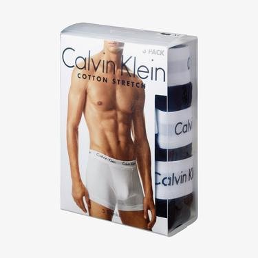  Calvin Klein Low Rise Trunk Erkek Lacivert/Beyaz/Kırmızı 3'lü Boxer
