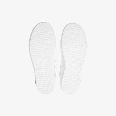  Calvin Klein Jeans Vulcanized Sneaker Laceup Pes Kadın Beyaz Spor Ayakkabı