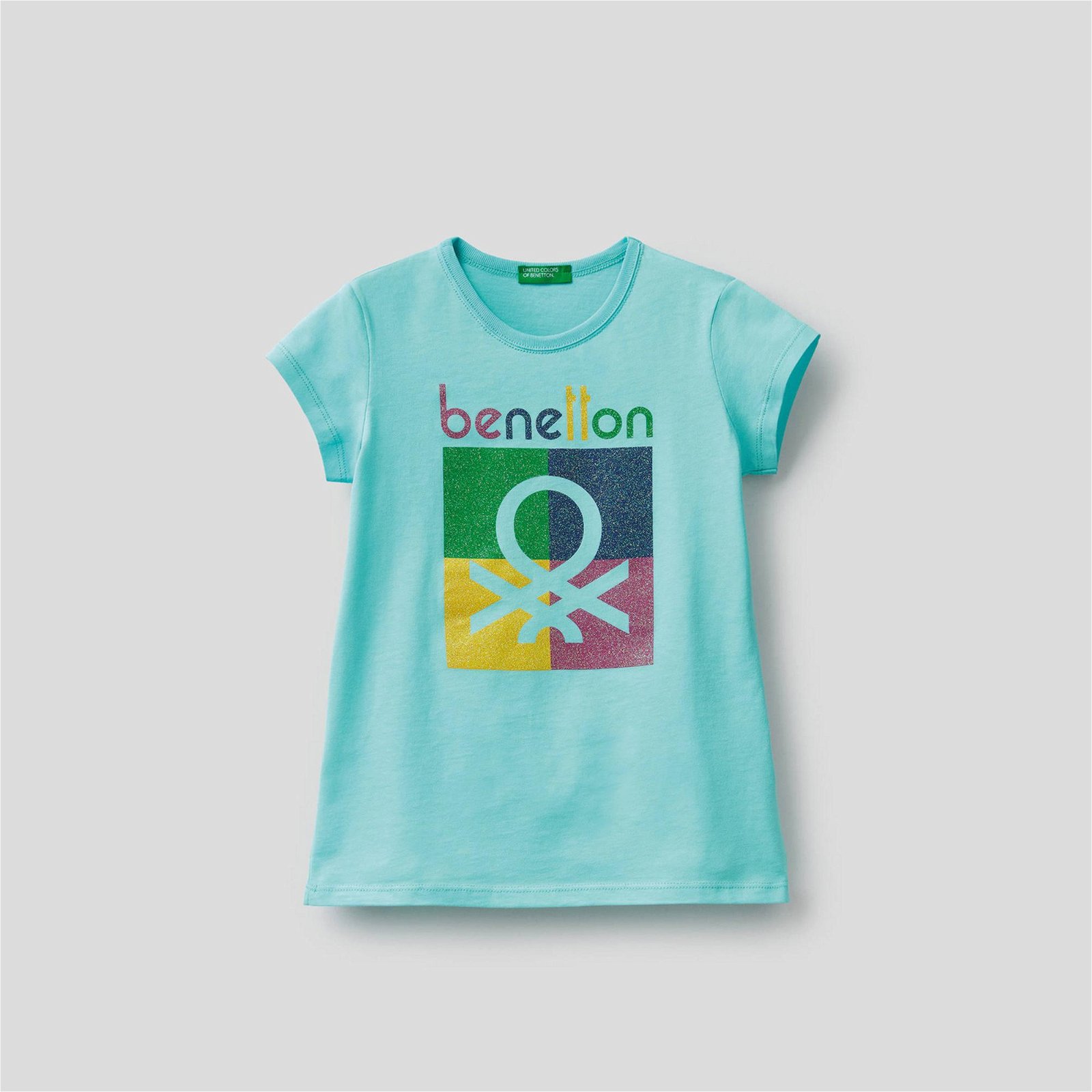 Benetton Kız Çocuk Yeşil T-Shirt