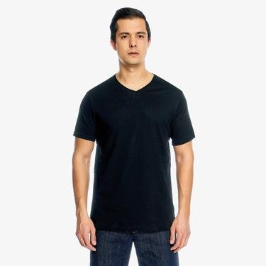  Benetton Basic Koton Erkek Siyah T-Shirt