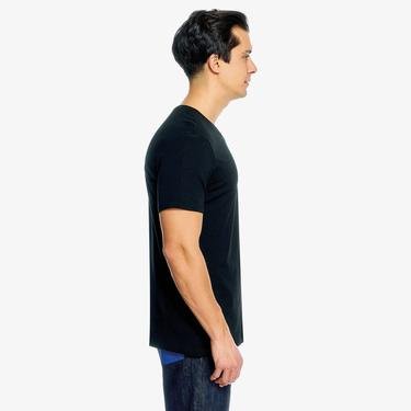  Benetton Basic Koton Erkek Siyah T-Shirt
