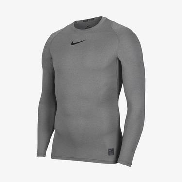  Nike Pro Long Sleeve Compression Sportswear Erkek Gri Uzun Kollu T-Shirt