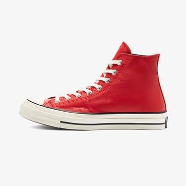  Converse Chuck 70 Leather Hi Unisex Kırmızı Sneaker
