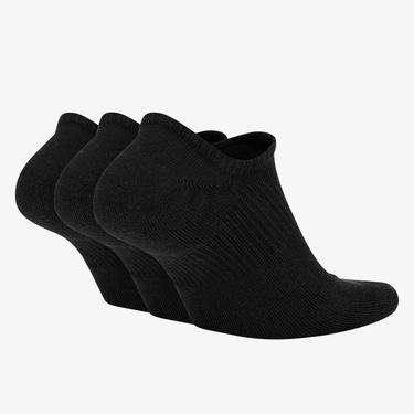  Nike Everyday Plus Cushioned Foot 3'lü Erkek Siyah Çorap
