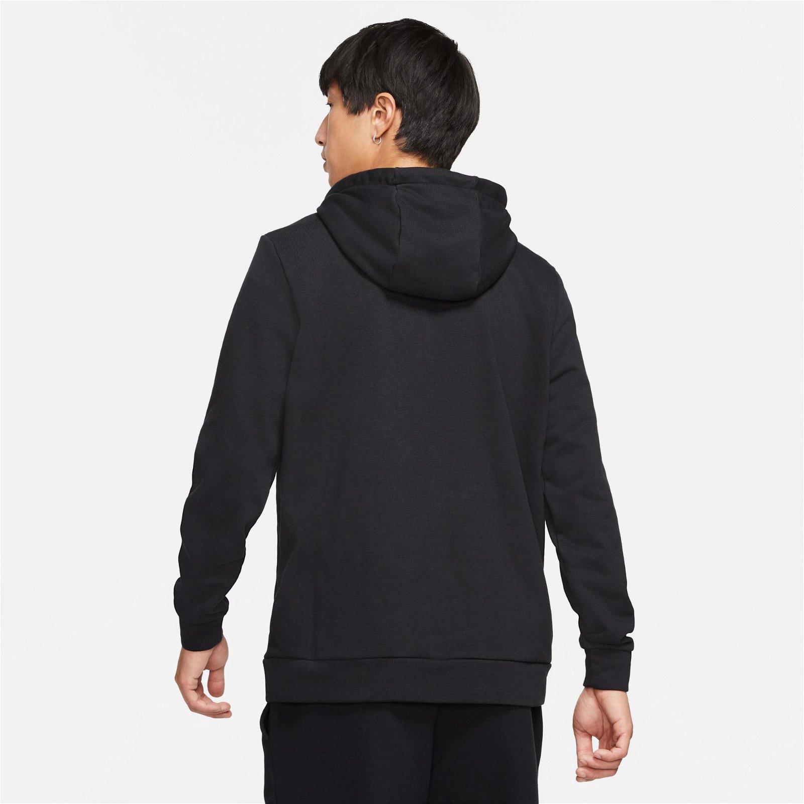 Nike Dri-Fit Hoddie Full-Zip Erkek Siyah Kapüşonlu Sweatshirt