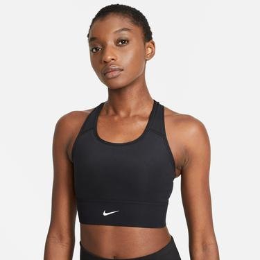  Nike Dri-FIT Swoosh Long Kadın Siyah Bra