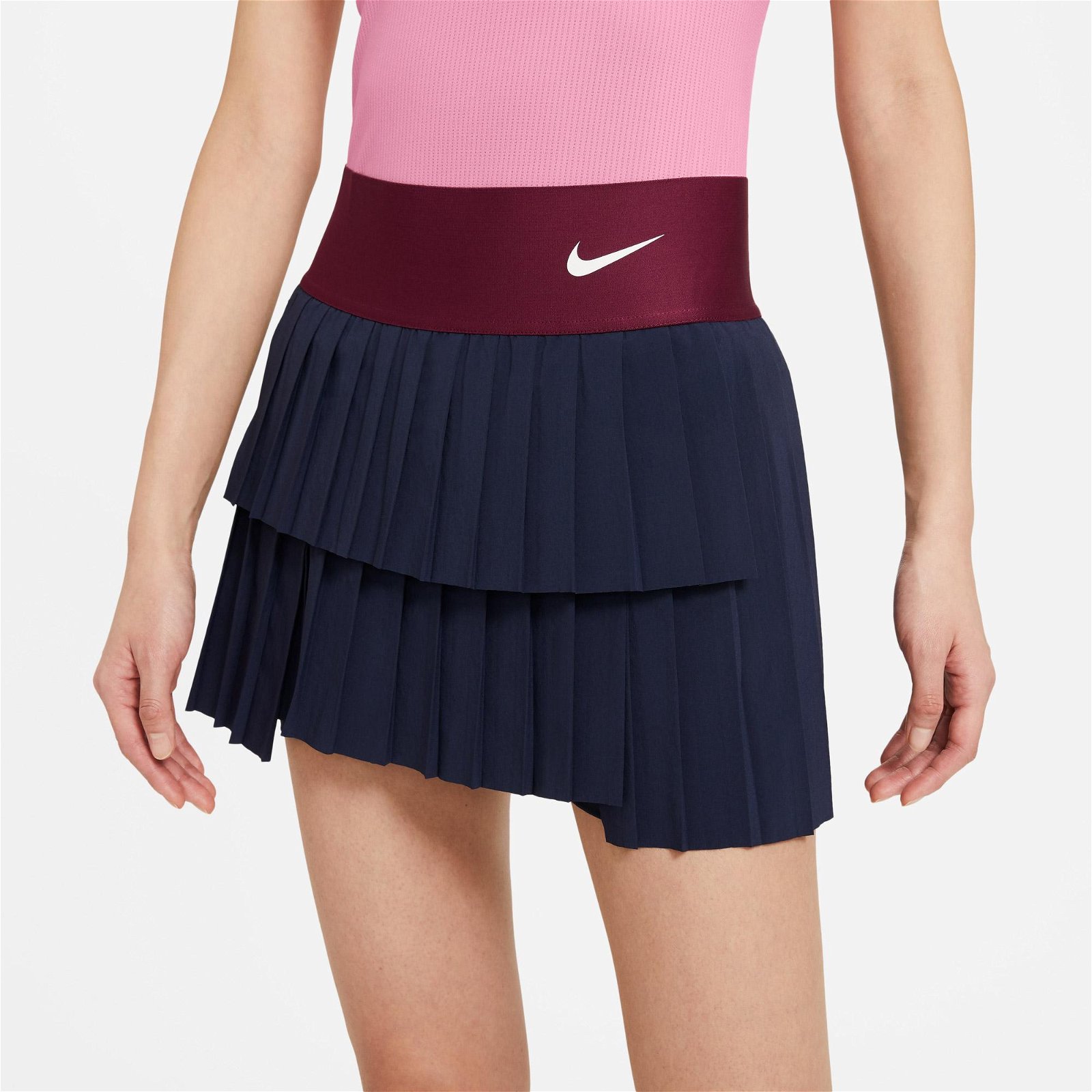 Nike Court Dri-Fit Advtg Pleated Kadın Mavi Etek