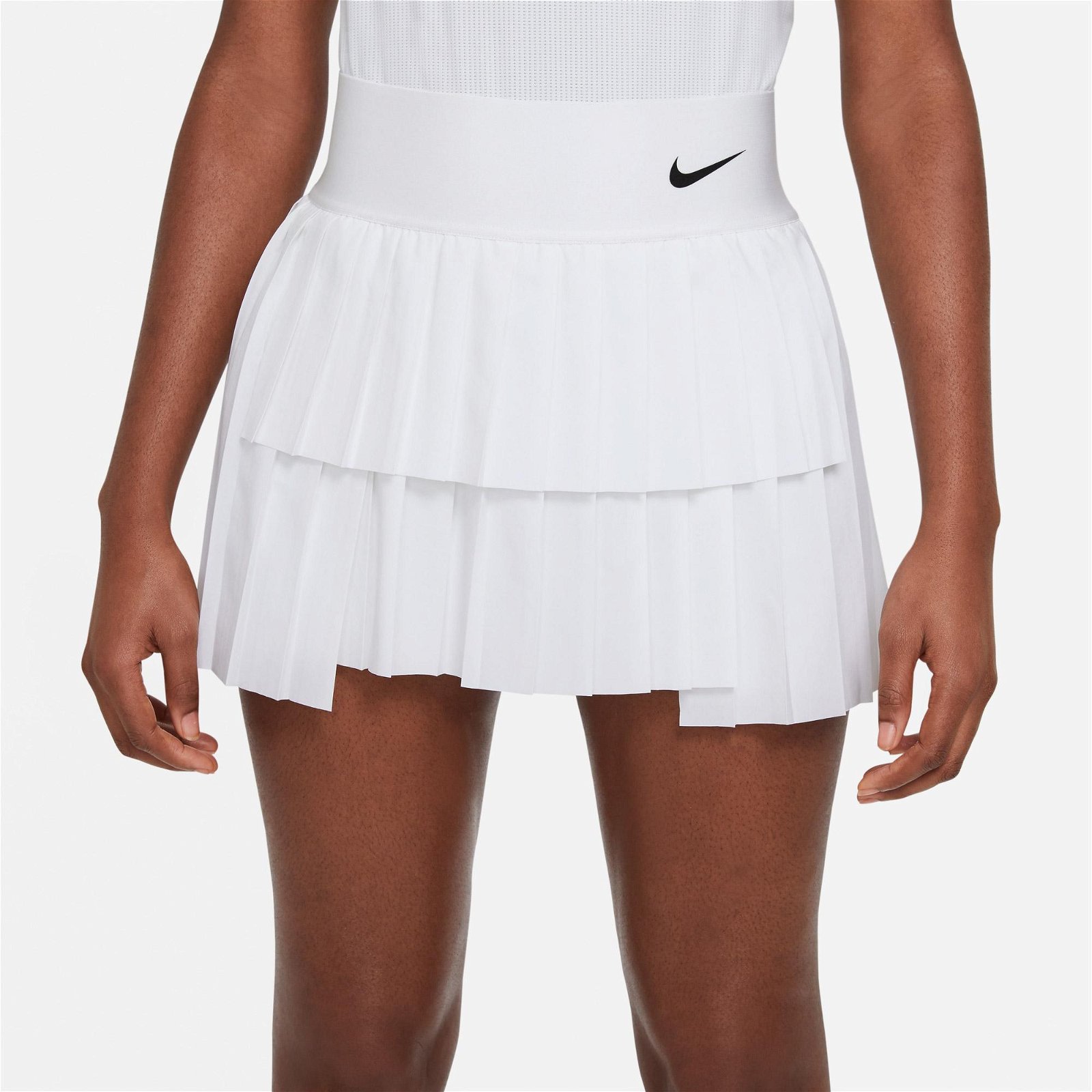 Nike Court Dri-Fit Advtg Pleated Kadın Beyaz Etek