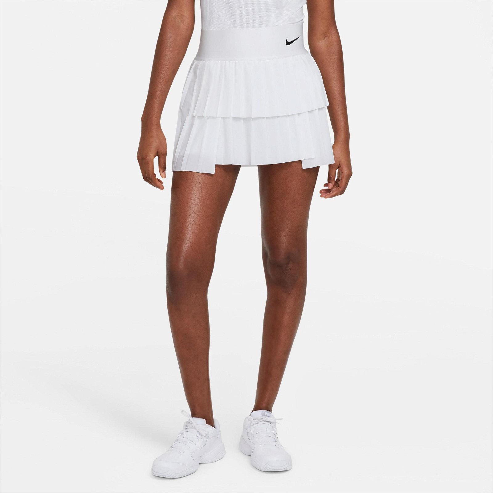 Nike Court Dri-Fit Advtg Pleated Kadın Beyaz Etek