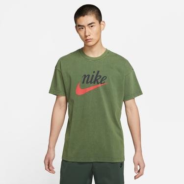  Nike Sportswear He Knit Wash Erkek Yeşil T-Shirt