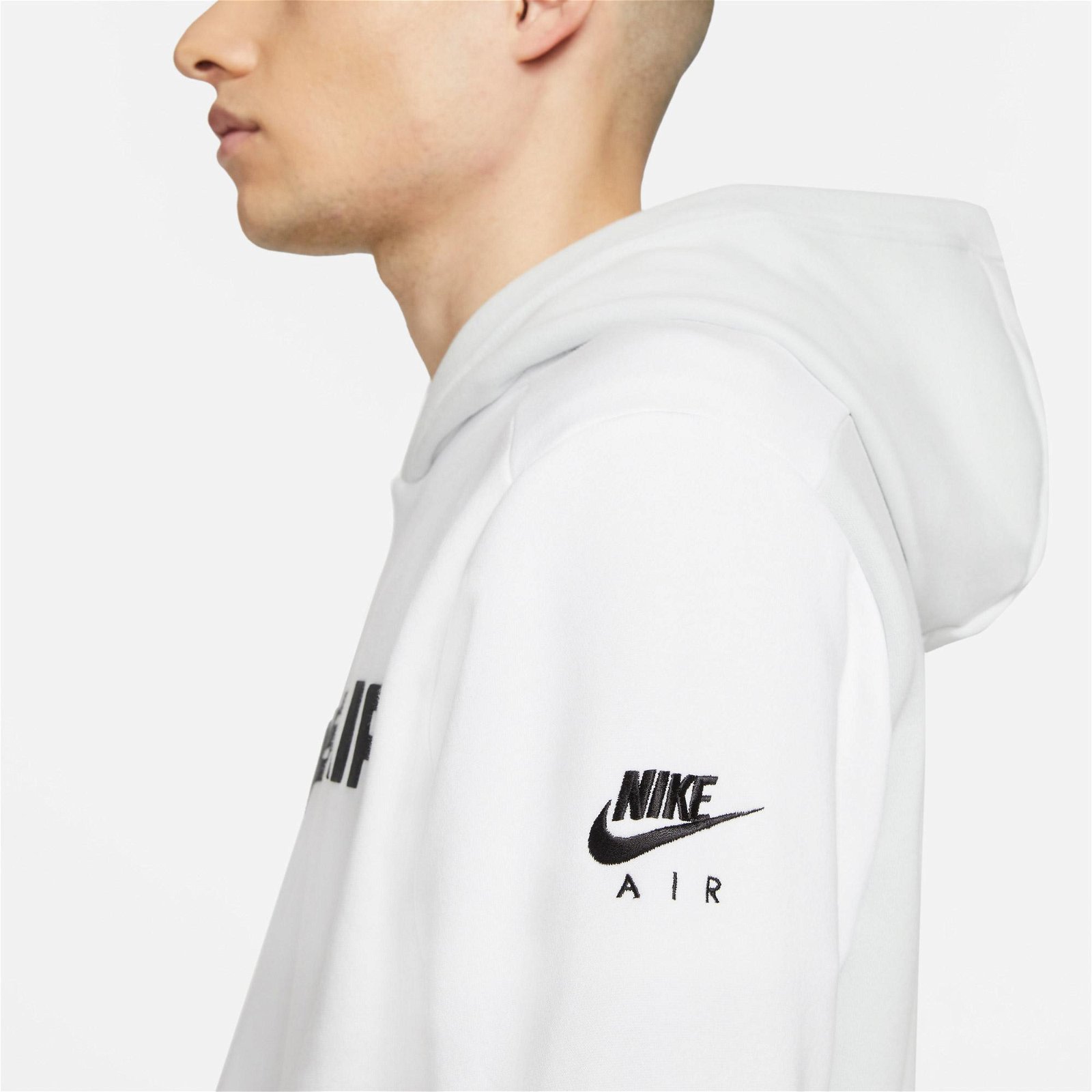 Nike Sportswear Air Pullover Flc Erkek Beyaz Sweatshirt