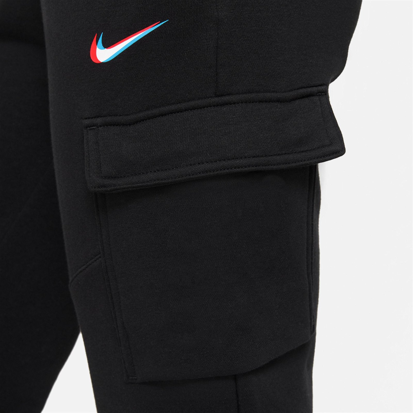 Nike Sportswear Cargo Loose Prnt Kadın Siyah Eşofman Altı