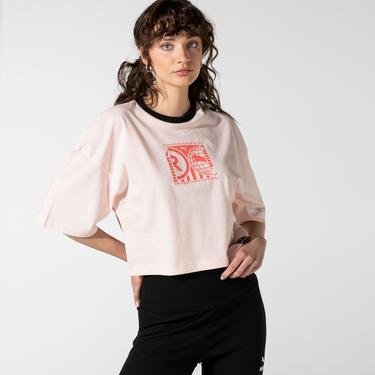  Puma PI Graphic Cloud Kadın Pembe T-Shirt