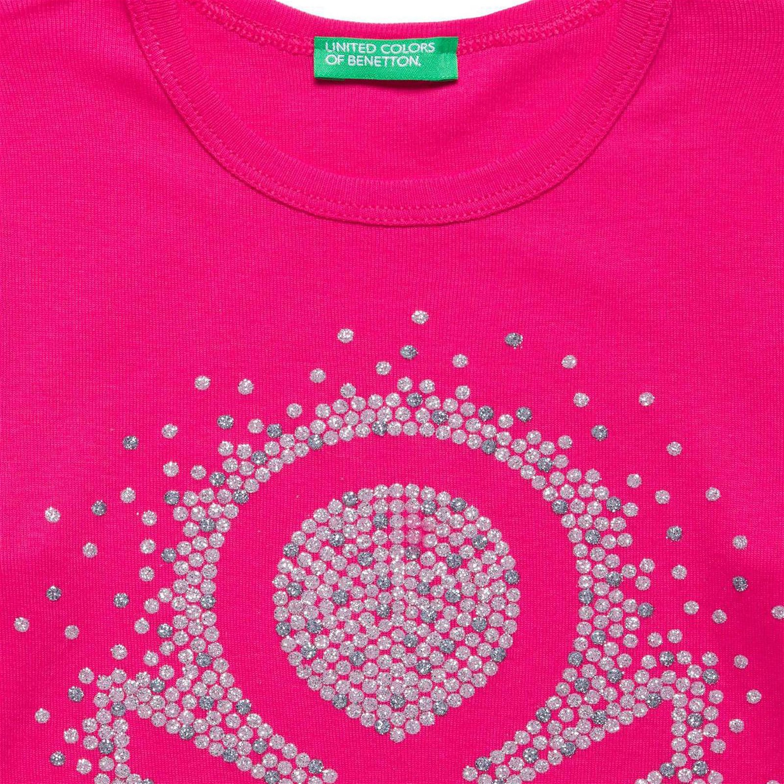 Benetton Kız Çocuk Pembe T-Shirt