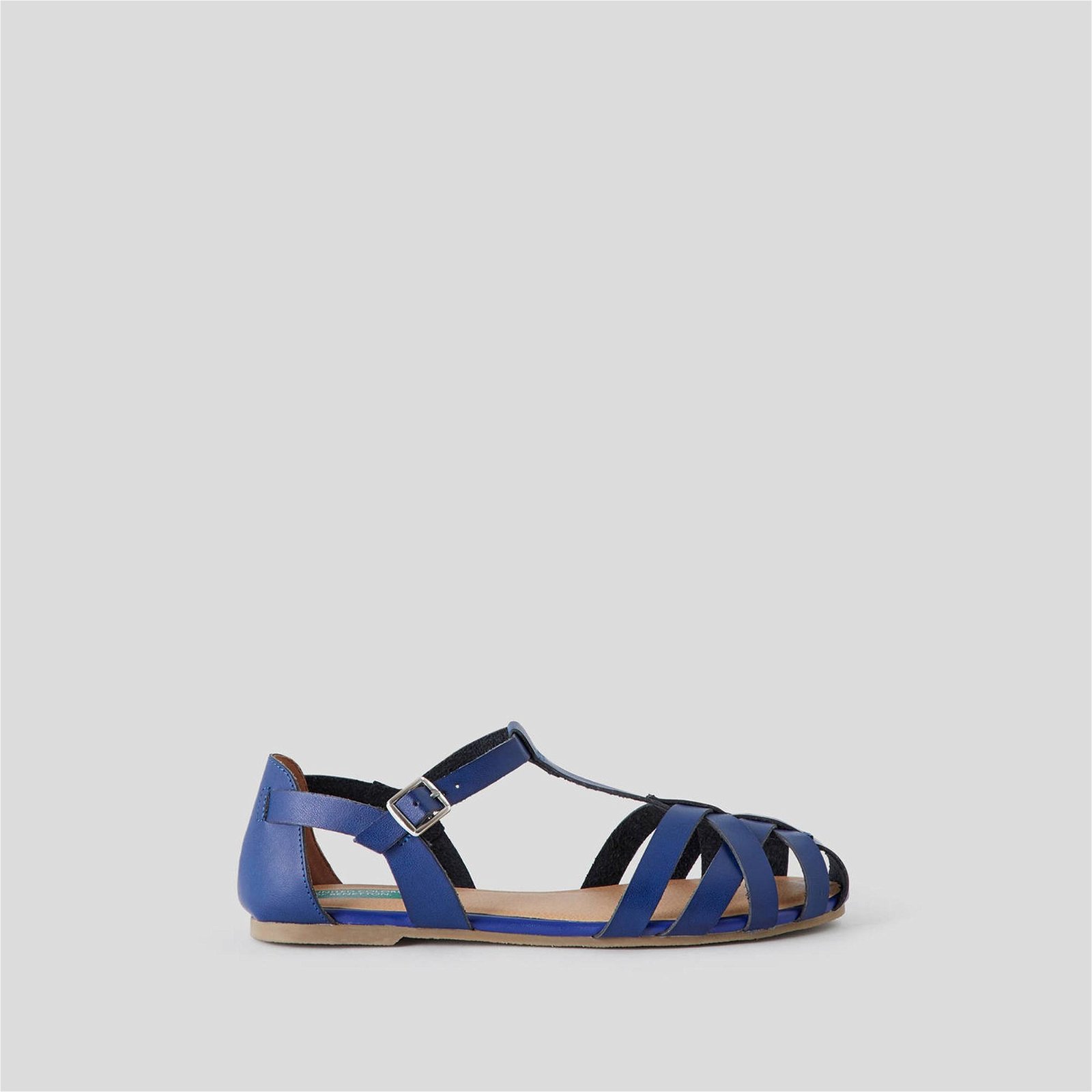 Benetton Kız Çocuk Mavi Sandalet