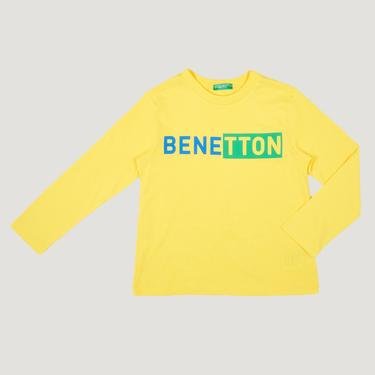  Benetton Erkek Çocuk Sarı T-Shirt
