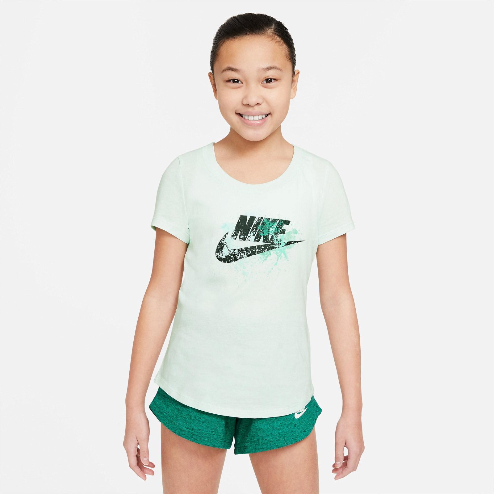 Nike Sportswear Scoop Futura Çocuk Yeşil T-Shirt