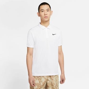  Nike Court Dri-Fit Victory Erkek Beyaz T-Shirt