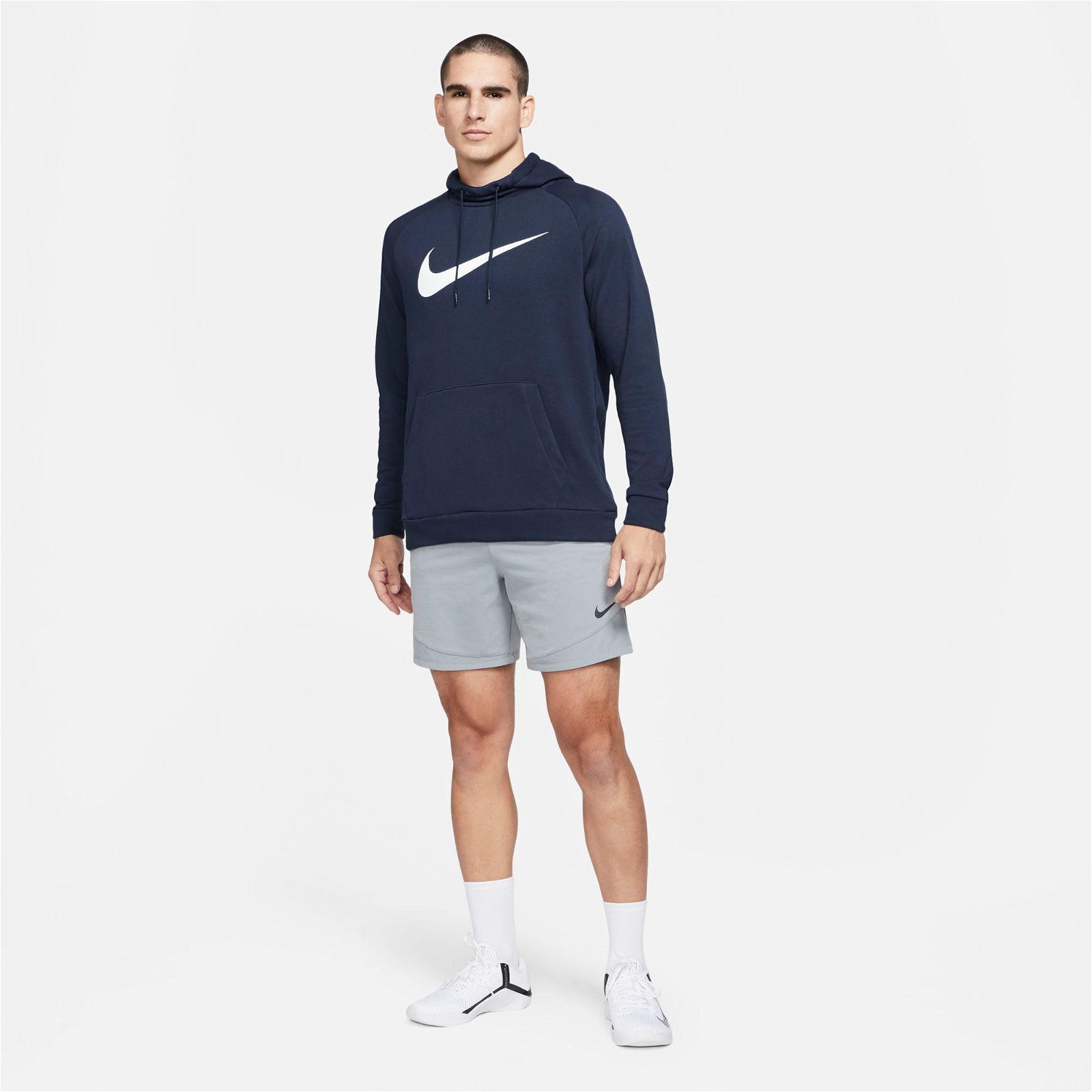 Nike Dri-Fit Pullover Swosh Erkek Siyah Sweatshirt